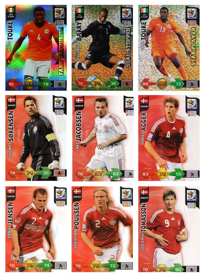 Adrenalyn XL Copa Mundial Sudáfrica 2010 Panini Trading Cards