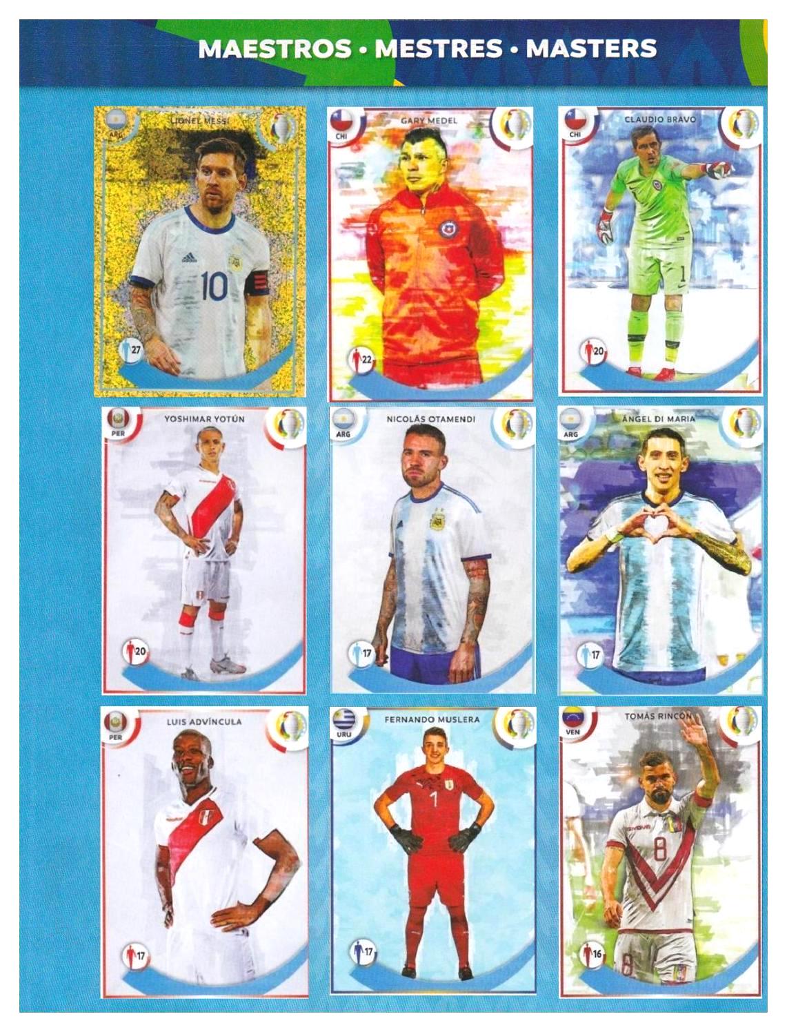 Lbum Copa Am Rica Argentina Colombia Panini