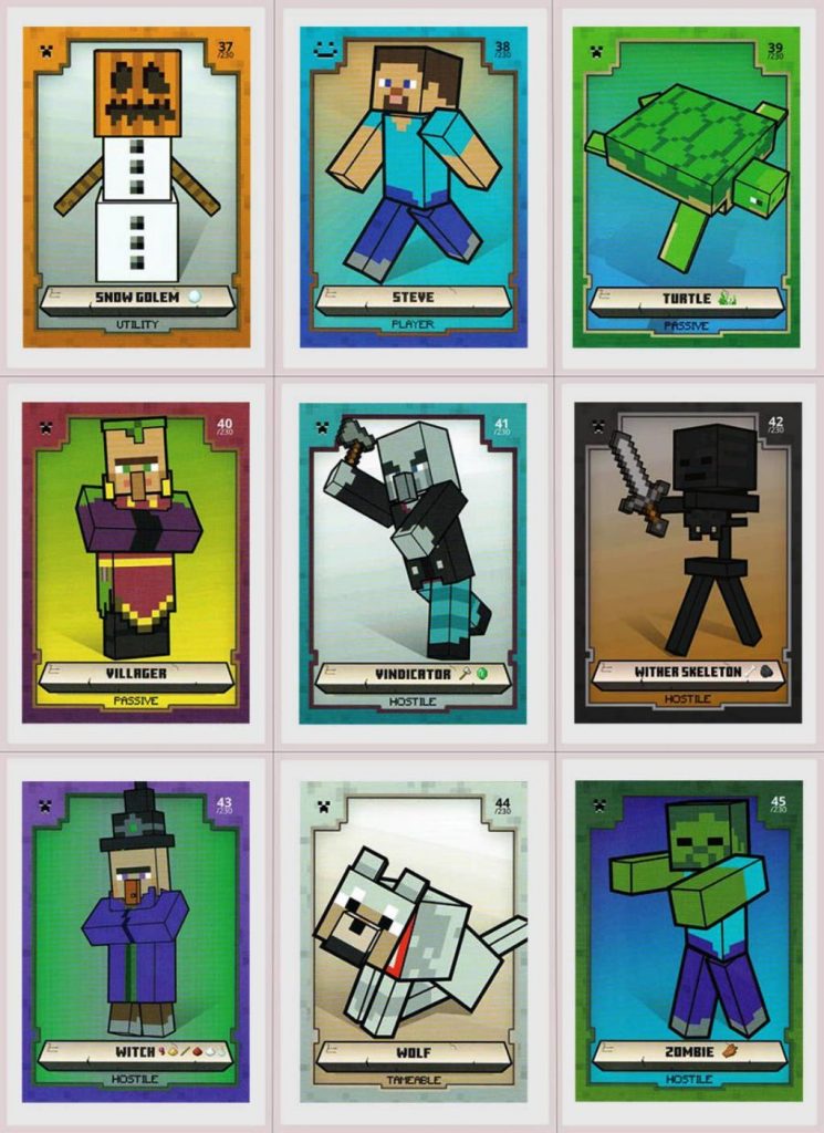 Minecraft Trading Cards 2021 Panini 0009 ElSaber21