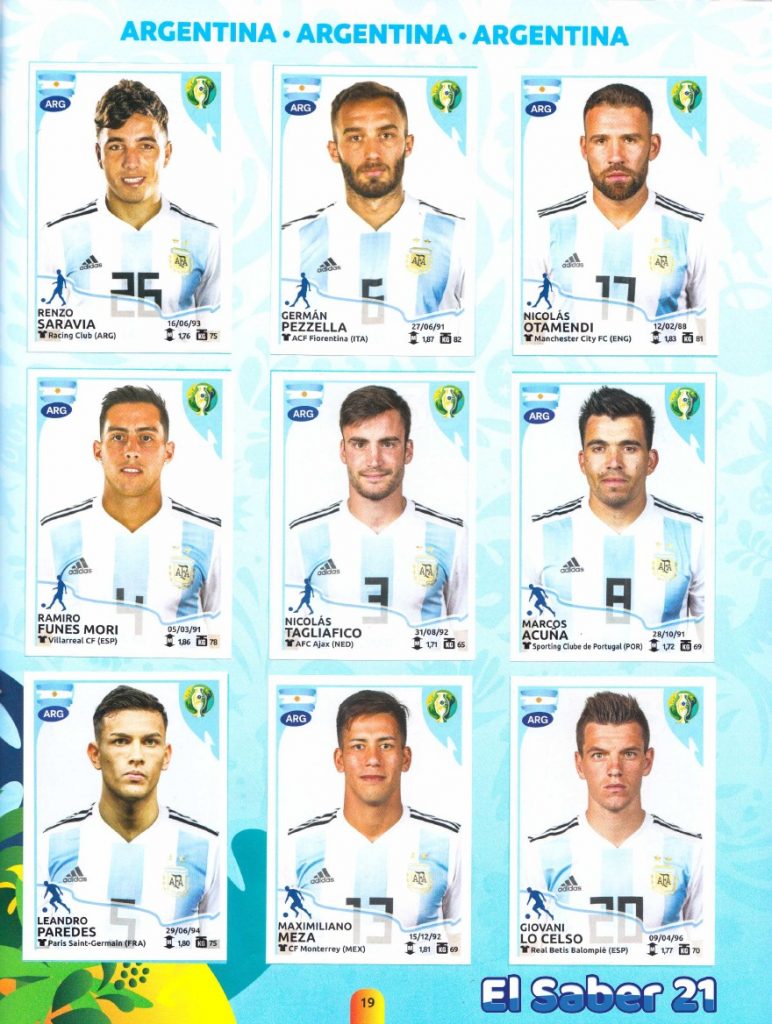 Álbum Copa América Brasil 2019 – Panini – El Saber 21